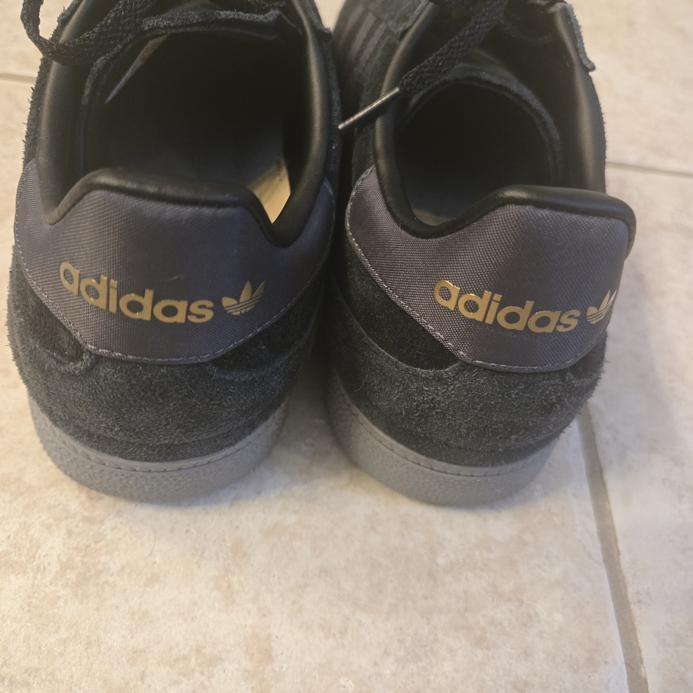 adidas Busenitz Black Suede Skate Sneakers with Gray Sole - Picture 2 of 4